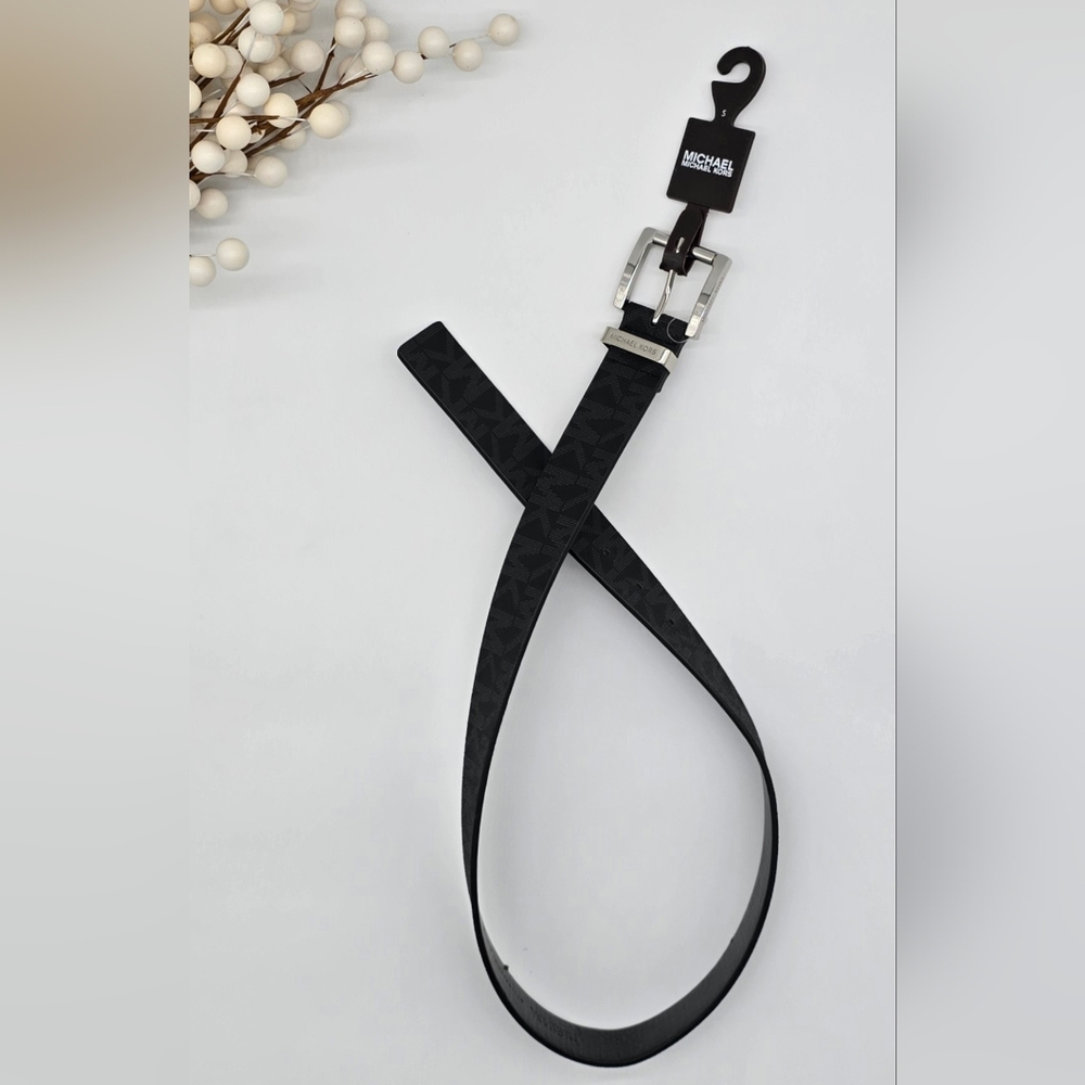 Michael Kors Black Monogram Belt
